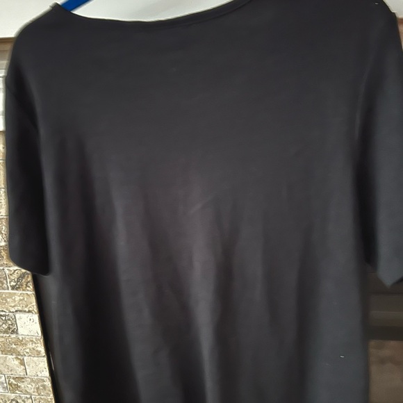 Quacker Factory size 1X black top with jeweled USA Heart with fireworks EUC - Picture 4 of 6